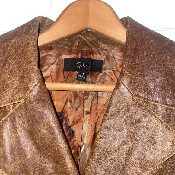 Vintage Leather Coat - Picture 3 of 6